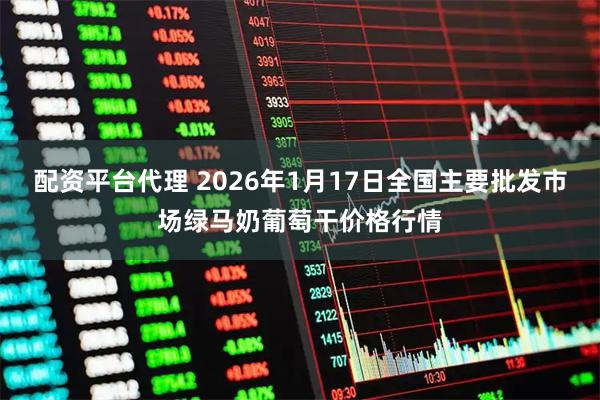 配资平台代理 2026年1月17日全国主要批发市场绿马奶葡萄干价格行情